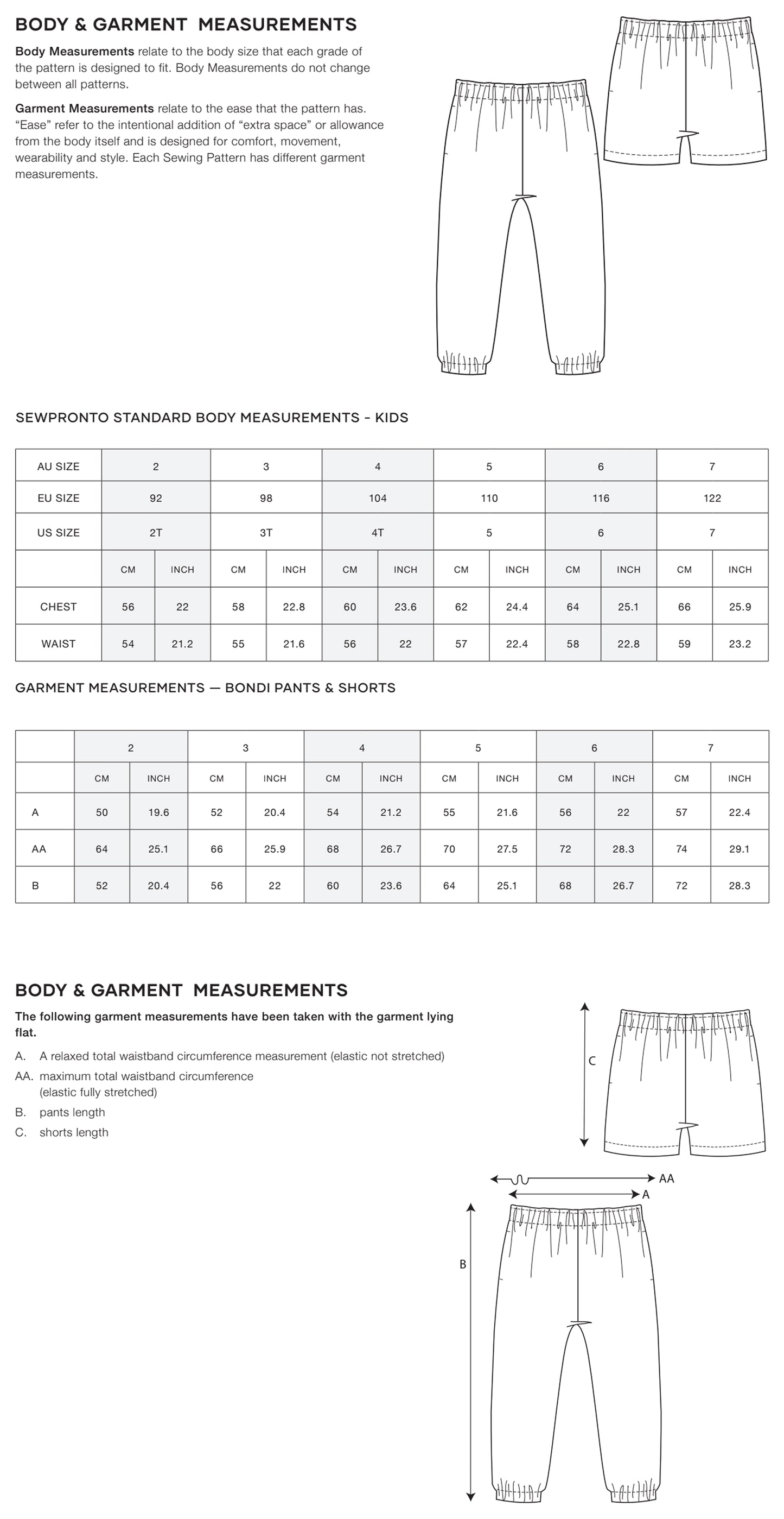 Kids Bondi Shorts and Pants