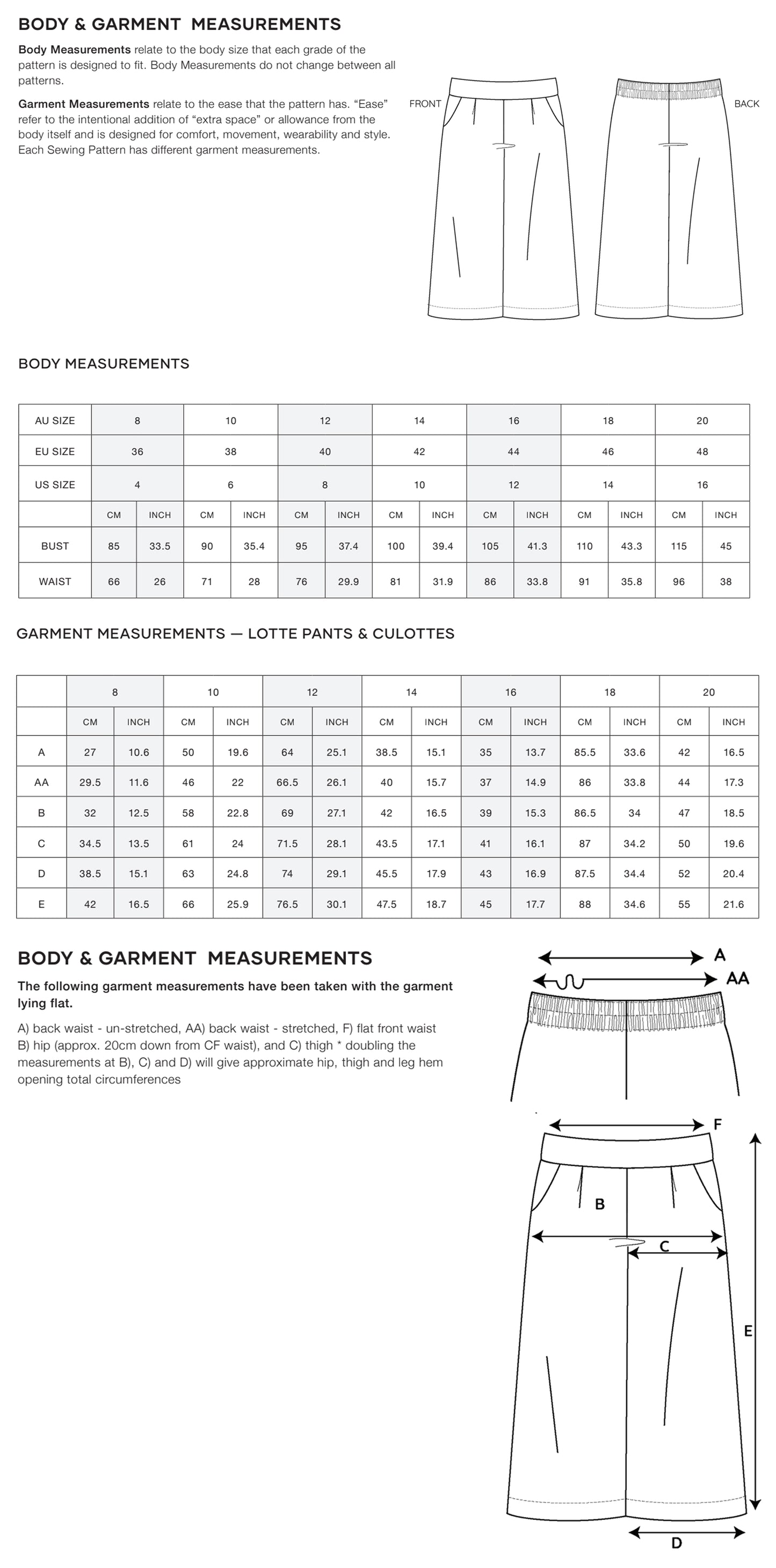lotte-pants-size-chart