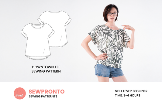 Introducing Downtown Tee Sewing Pattern | Sewpronto