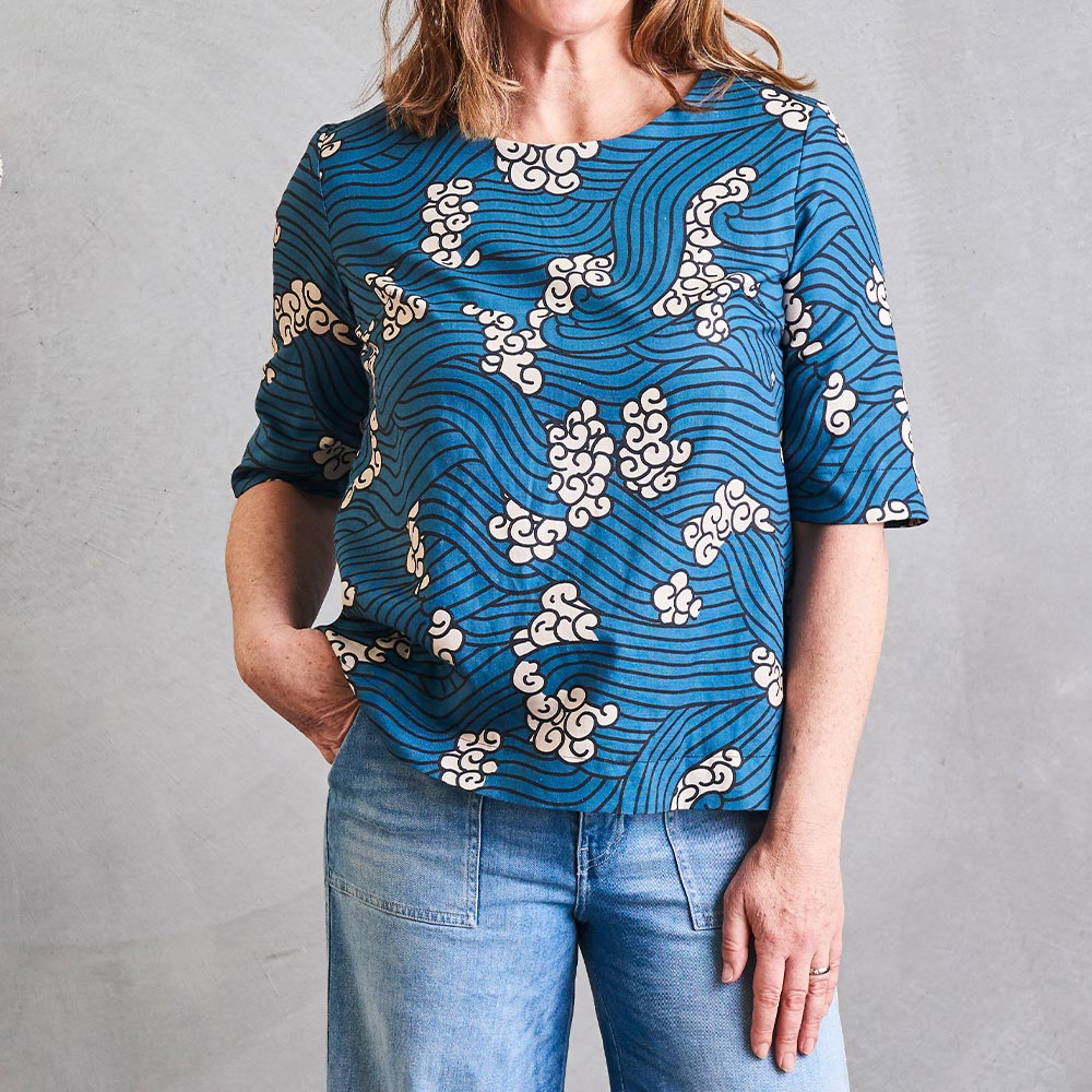 Half Sleeve Top PDF Sewing Pattern