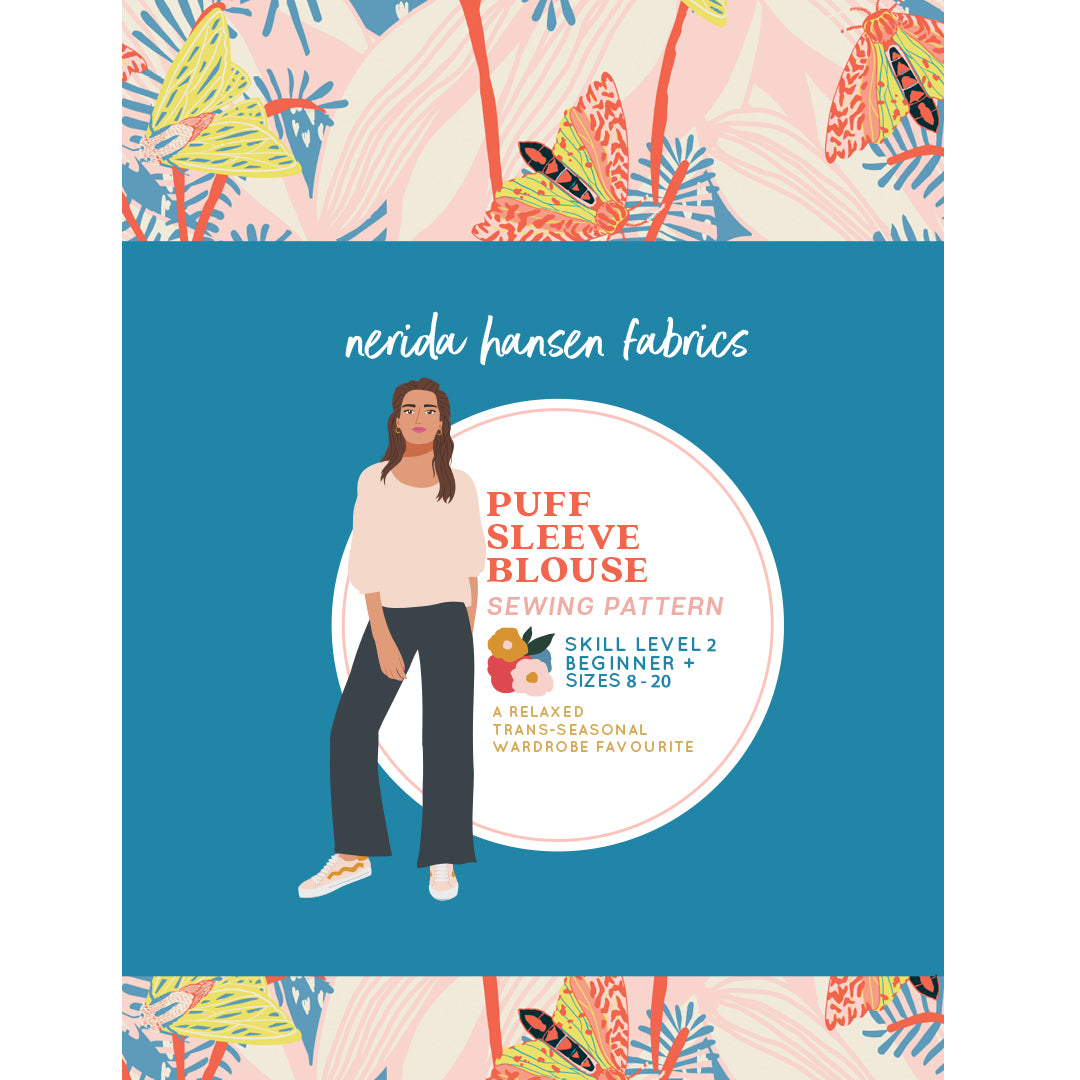 Puff Sleeve Blouse PDF Sewing Pattern